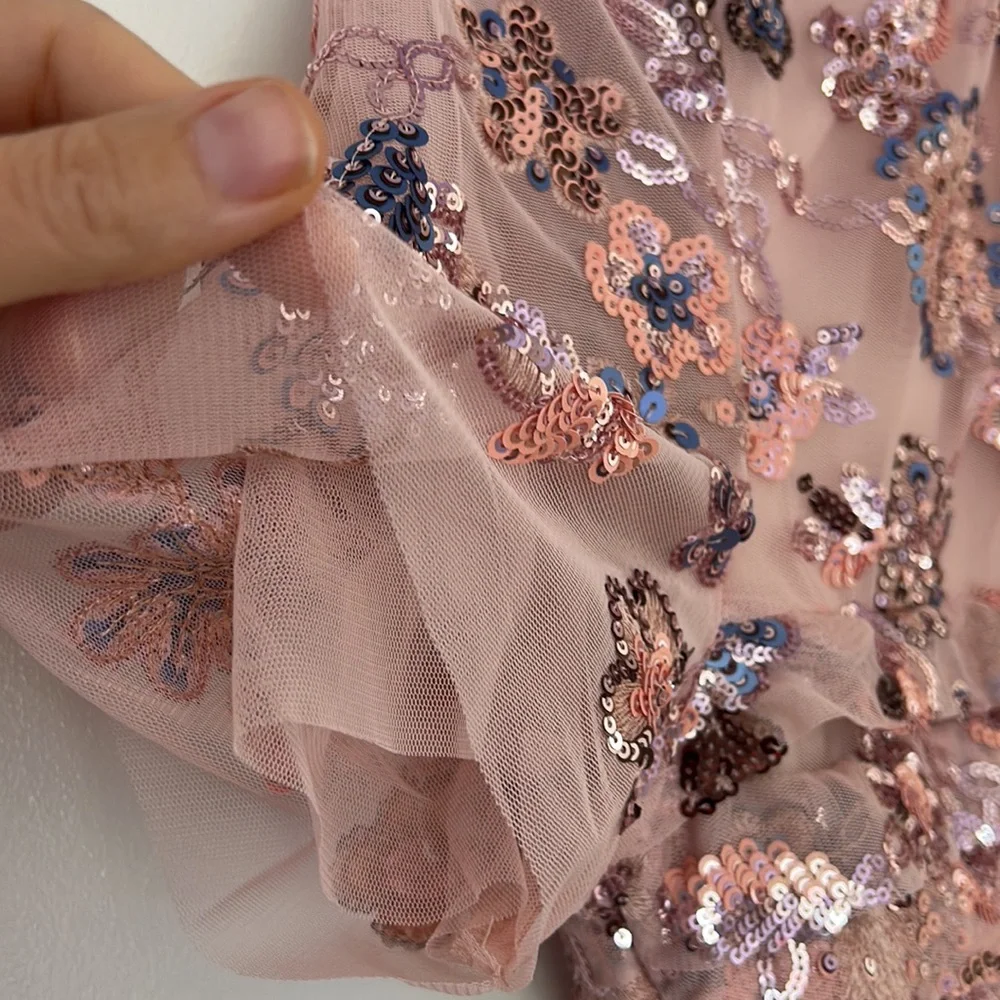 Rachel Parcell embroidered Tulle Dress with sequins - Picture 13 of 17